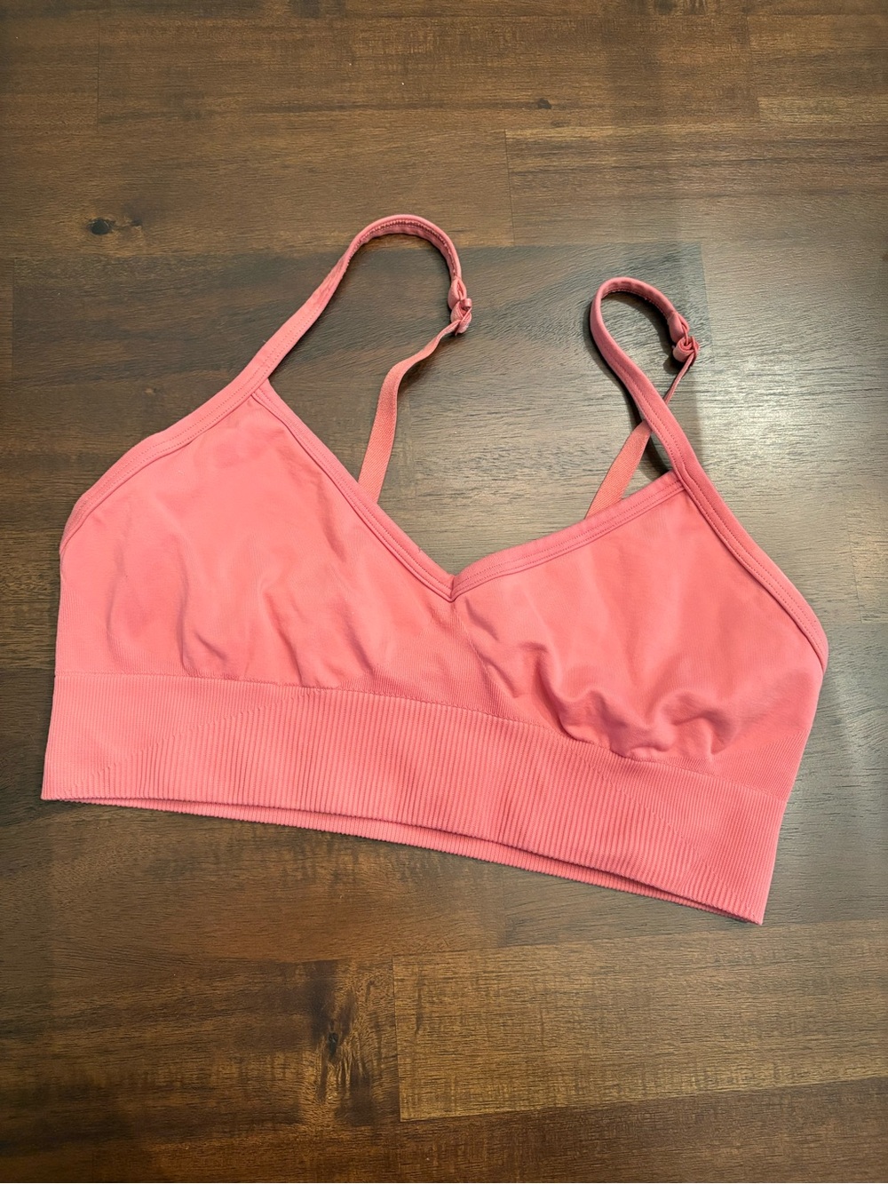 Women's Lululemon sz 8 sports bra Athletic Sports Bra Seamless Ribbed